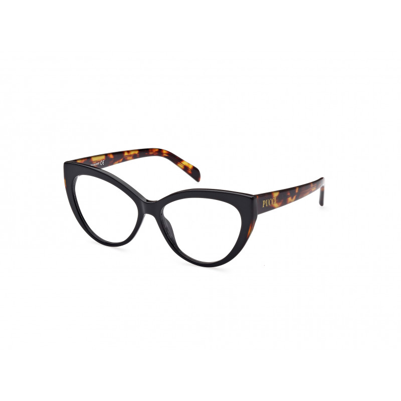 Eyeglasses Emilio Pucci EP 5215 005 Shiny Black / Dark Havana 54mm