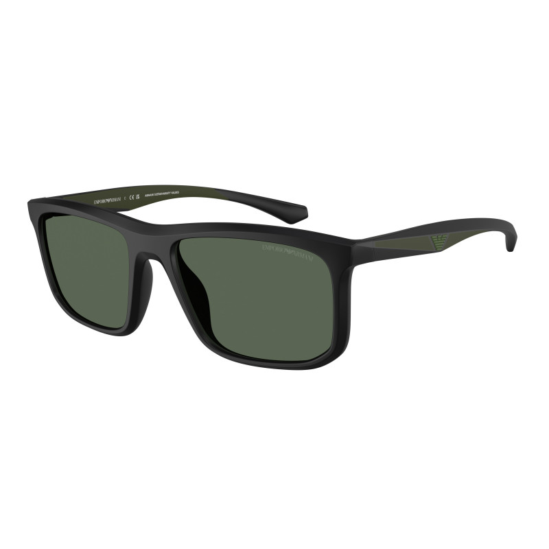 Sunglasses Emporio Armani EA 4234 U 500171 Matte Black / Dark Green Polyamide Standard
