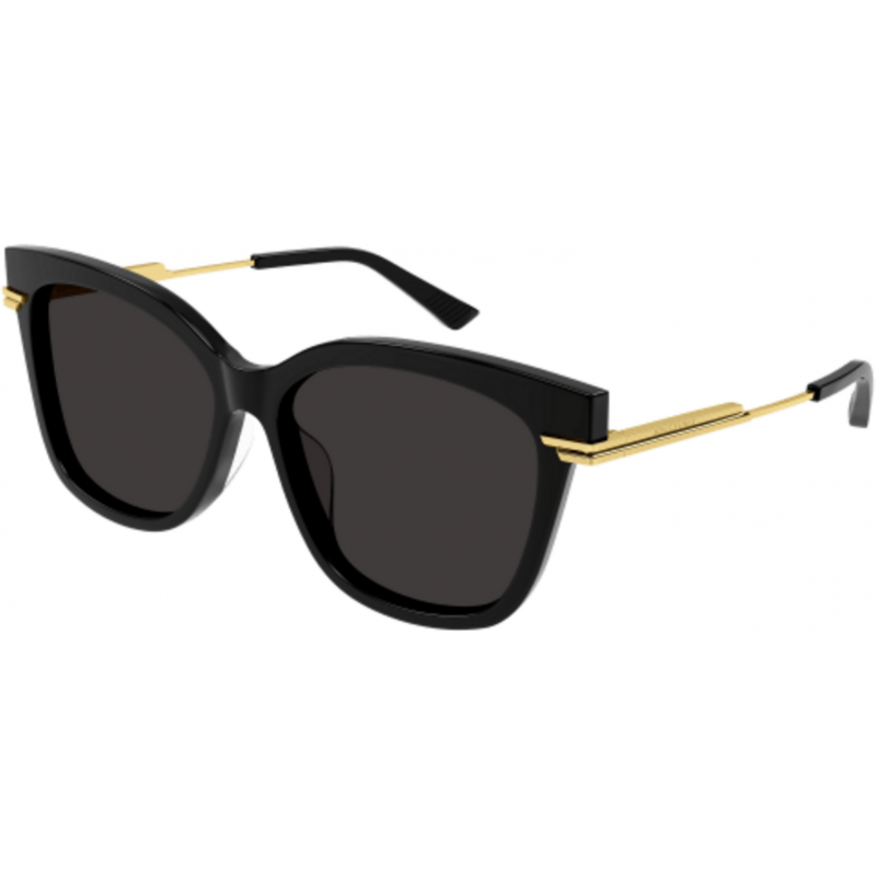 Sunglasses Bottega Veneta BV 1296 SA- 001 Black / Grey Gold 57mm
