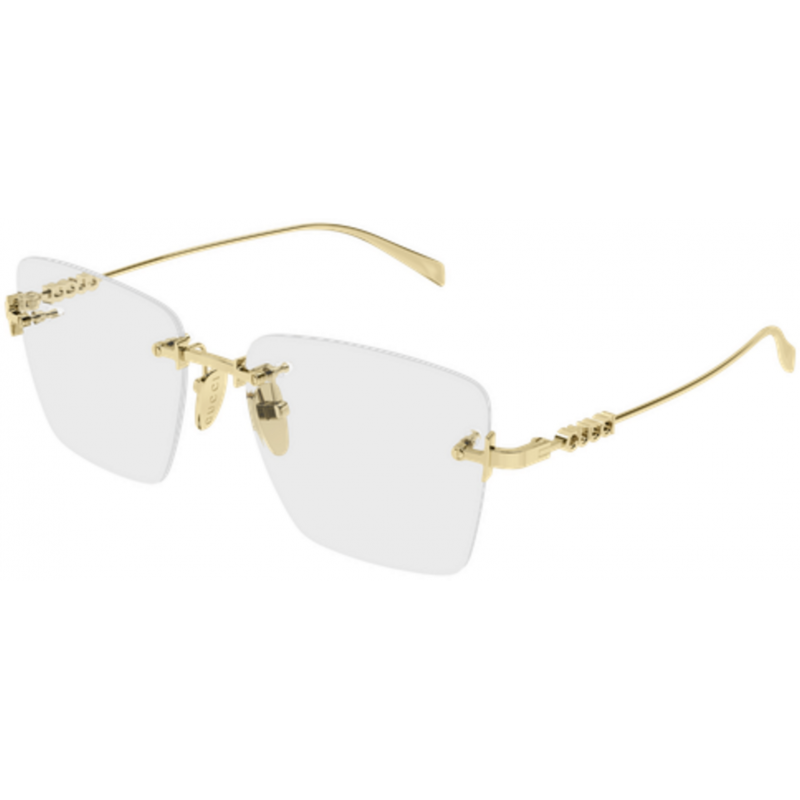 Eyeglasses Gucci GG 1938 O- 001 Gold / Transparent 54mm