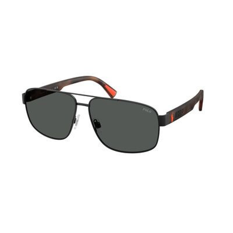 Sunglasses Polo PH 3165 930487 Semishiny Black / Dark Grey Policarbonate Standard 61mm