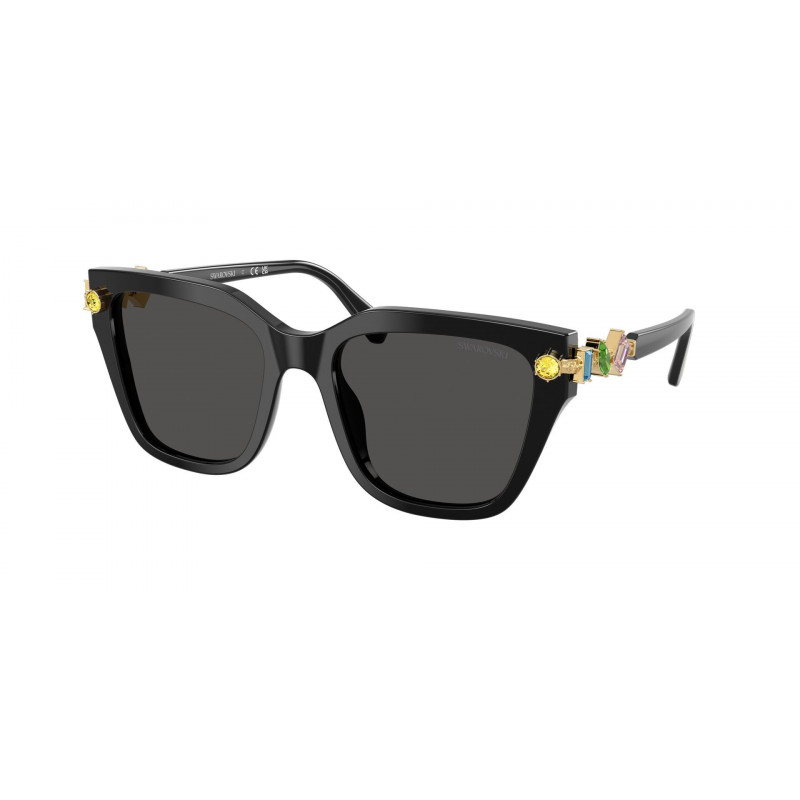 Sunglasses Swarovski SK 6041 100187 Black / Dark Grey Polyamide Standard 53mm