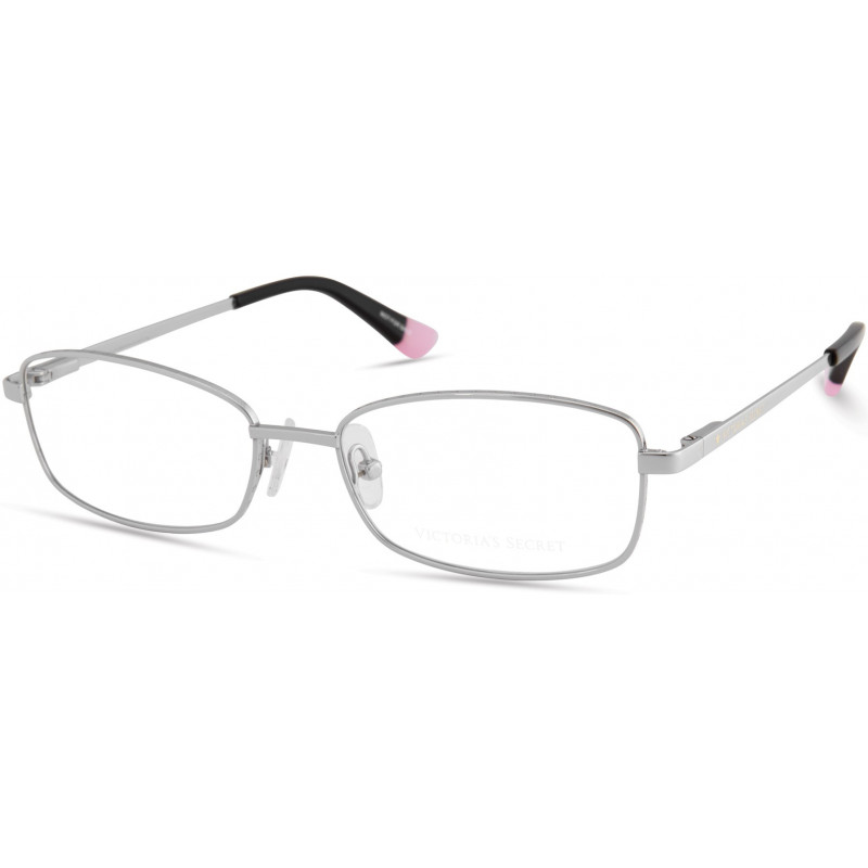 Eyeglasses Victoria's Secret VS 5022 016 Silver W/ Gold Star On Temple Black Tips