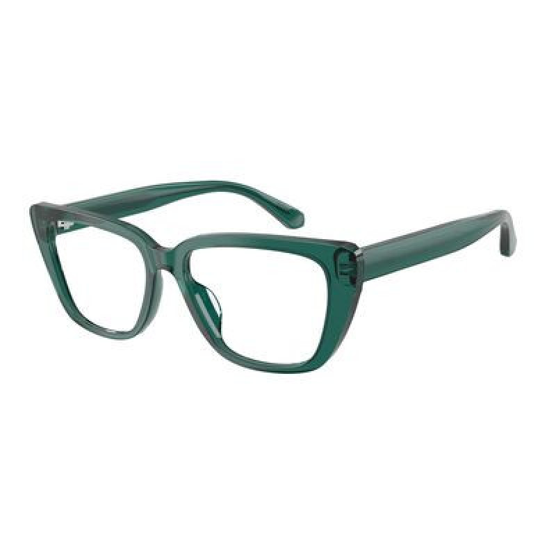 Eyeglasses Emporio Armani EA 3256 U 6252 Shiny Transparent Green / Demo Lens 54mm