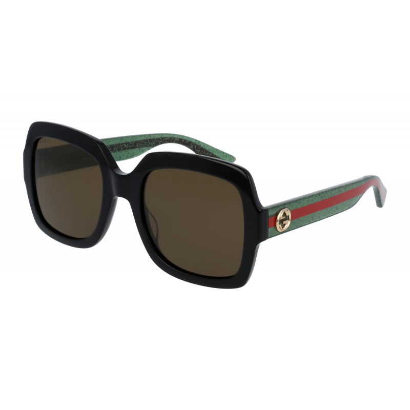 Sunglasses Gucci GG 0036 SN- 002 Black / Brown Green 54mm