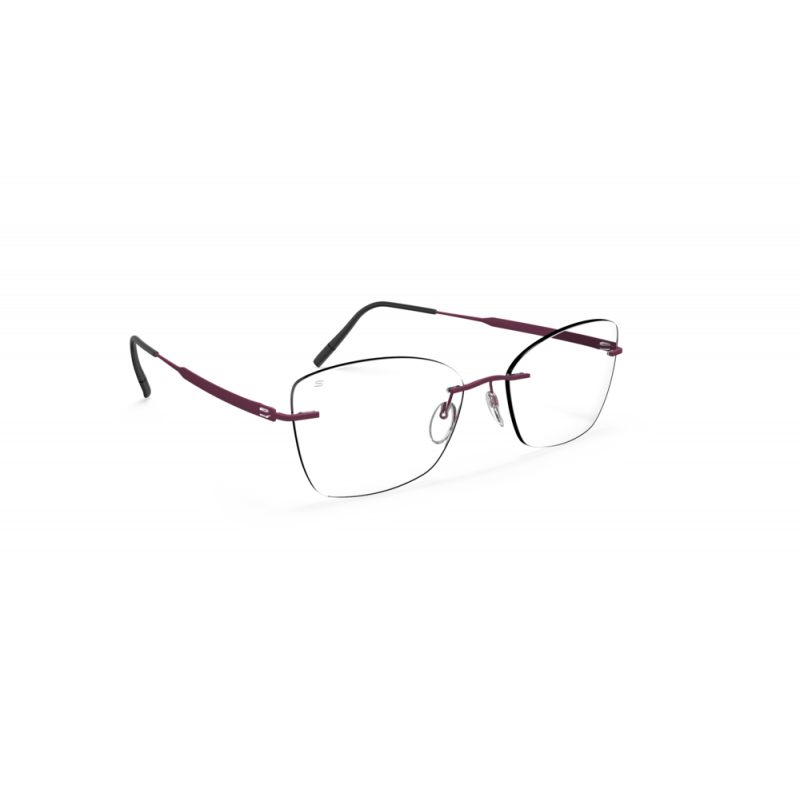Eyeglasses Silhouette The Timeless Visionary Demo Rimless 5603 4040 Velvet Cassis 54mm