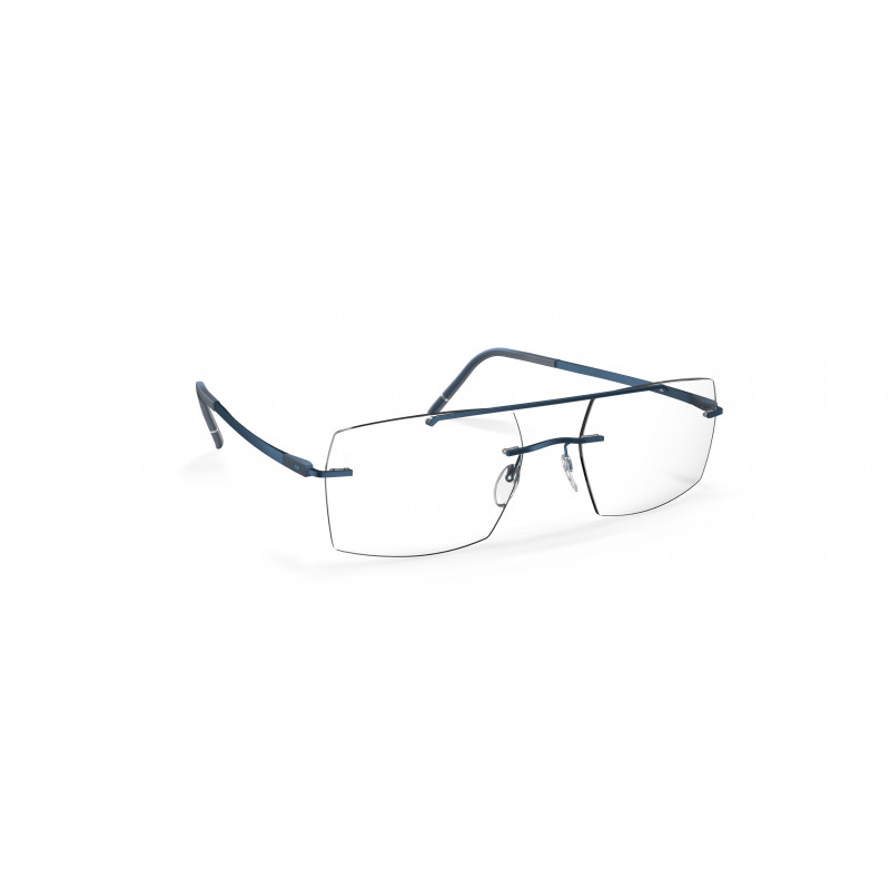Eyeglasses Silhouette The Dawn Demo Rimless 5573 4540 Cool Blue 58mm