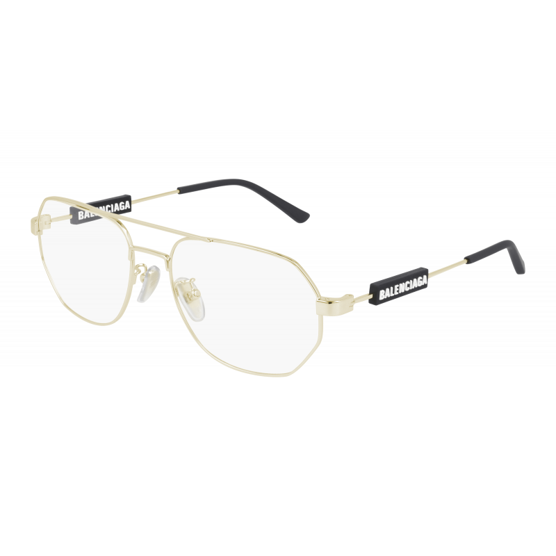 Eyeglasses Balenciaga BB 0117 O- 003 Gold / Transparent 57mm