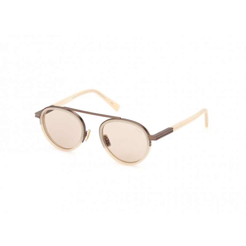 Sunglasses Zegna EZ 0242 57E Shiny Beige / 51mm