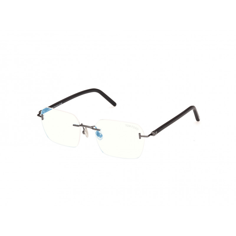 Eyeglasses Tom Ford FT 5934 -B 012 Shiny Dark Ruthenium / Black 54mm