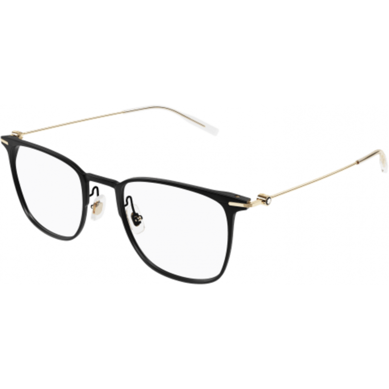 Eyeglasses Montblanc MB 0356 O- 006 Black / Transparent Gold 53mm