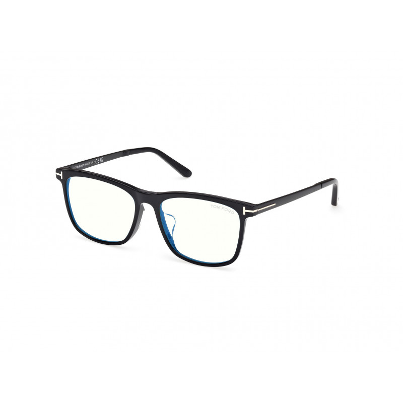 Eyeglasses Tom Ford FT 6038 -F-B Asian fit 001 Shiny Black / 55mm