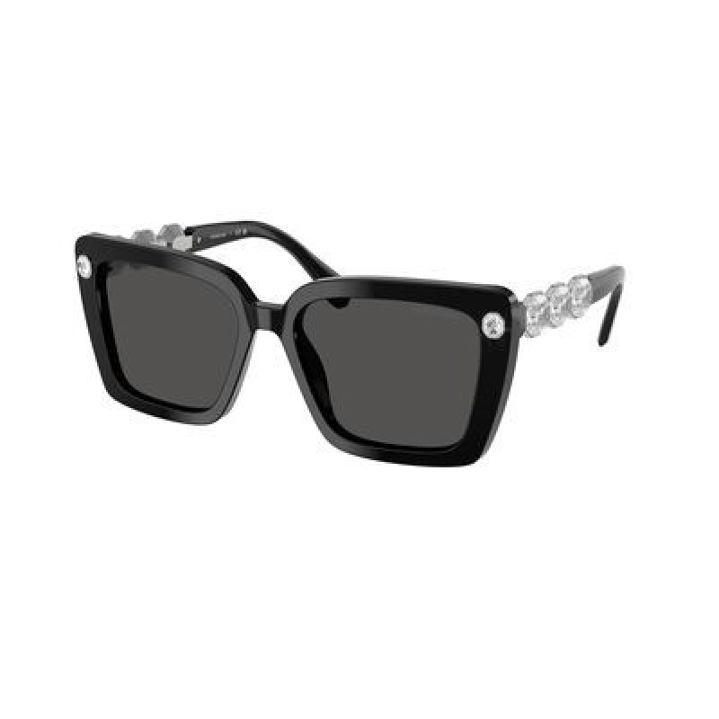 Sunglasses Swarovski SK 6032 100187 Black / Dark Grey Polyamide Standard 55mm