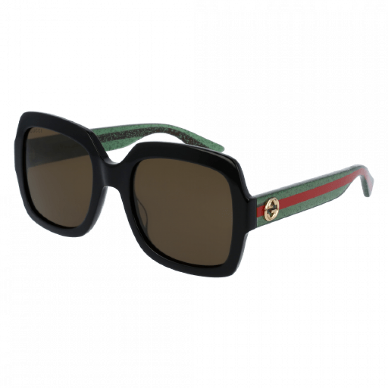 Sunglasses Gucci GG 0036 SN- 002 Black / Brown Green 54mm