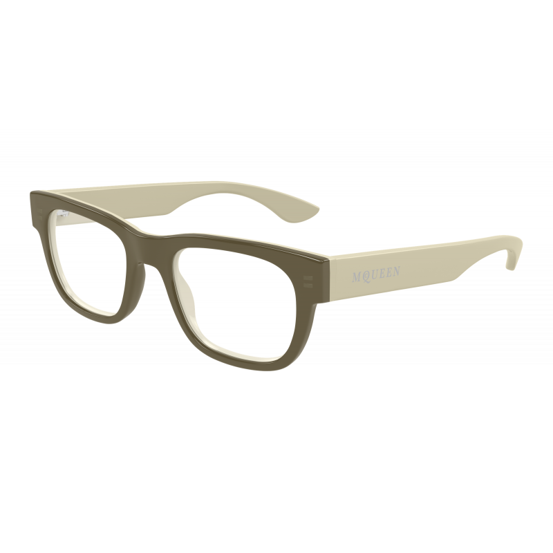 Eyeglasses Alexander McQueen AM 0531 O- 004 Brown / Transparent 51mm