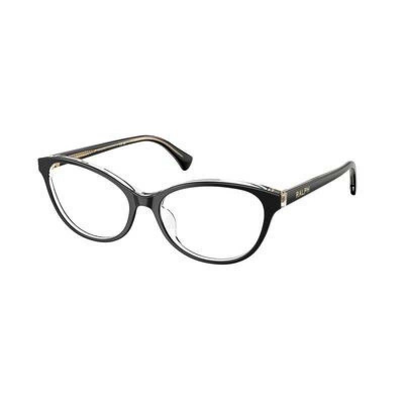 Eyeglasses Ralph RA 7186 U 6297 Black On Transparent / Demo 53mm