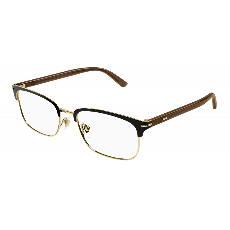 Eyeglasses Gucci GG 1448 O- 002 Gold / Transparent Brown 56mm
