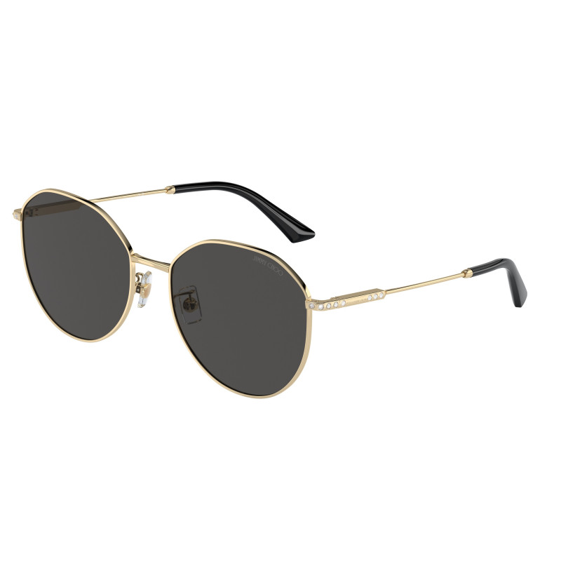 Sunglasses Jimmy Choo JC 4007 BD 300687 Pale Gold Dark Grey 58mm