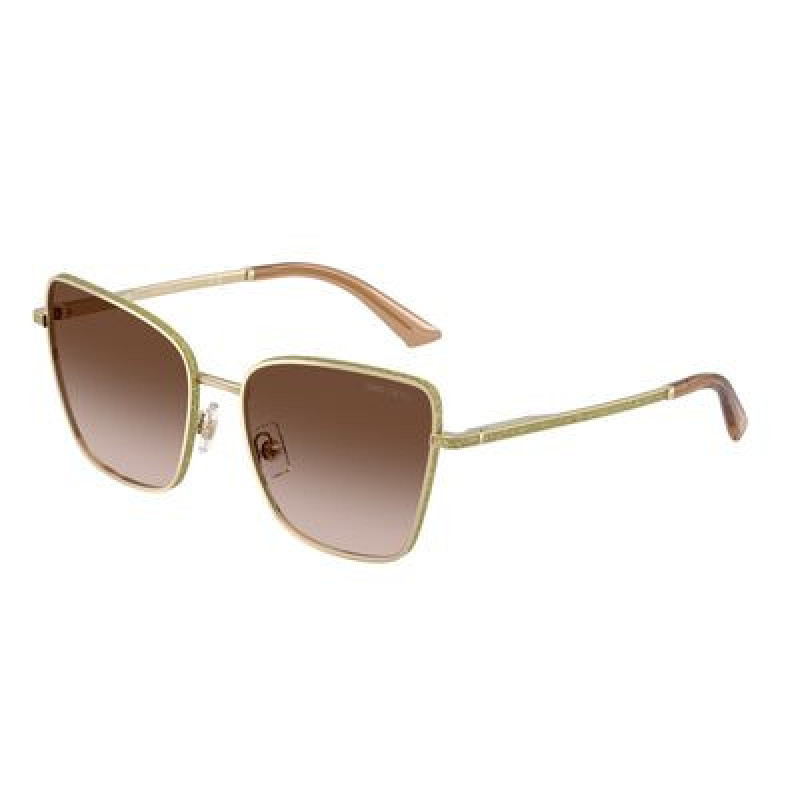 Sunglasses Jimmy Choo JC 4023 J 300613 Pale Gold / Gradient Brown Polyamide Standard 55mm