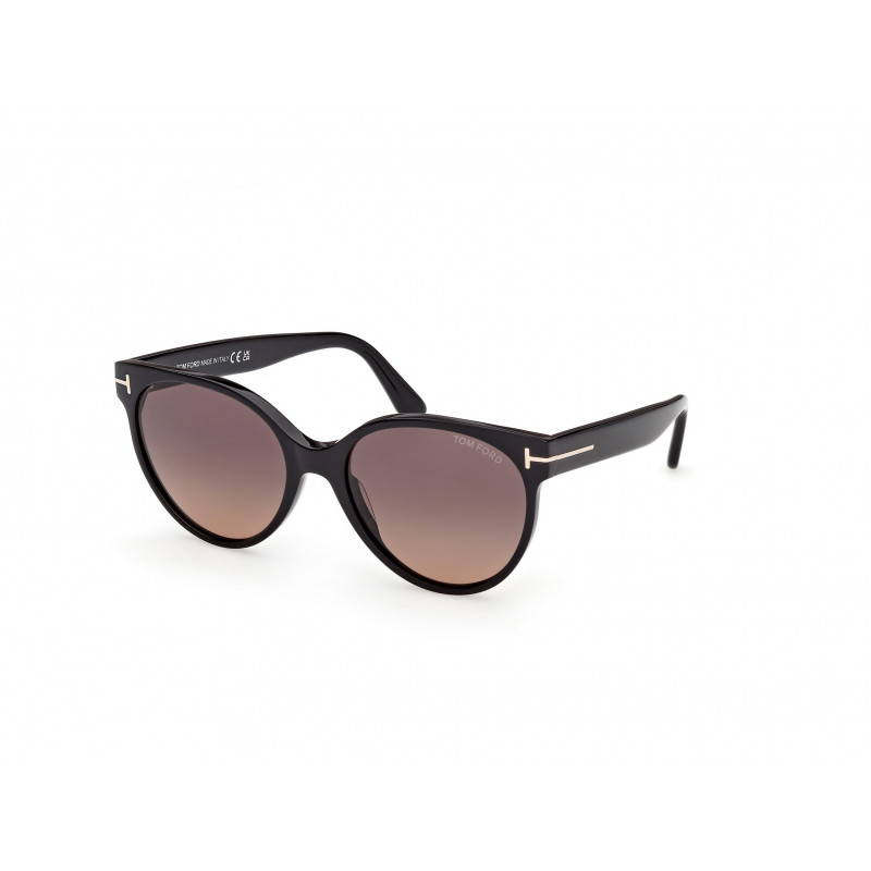 Sunglasses Tom Ford FT 1311 01T Shiny Black / 56mm