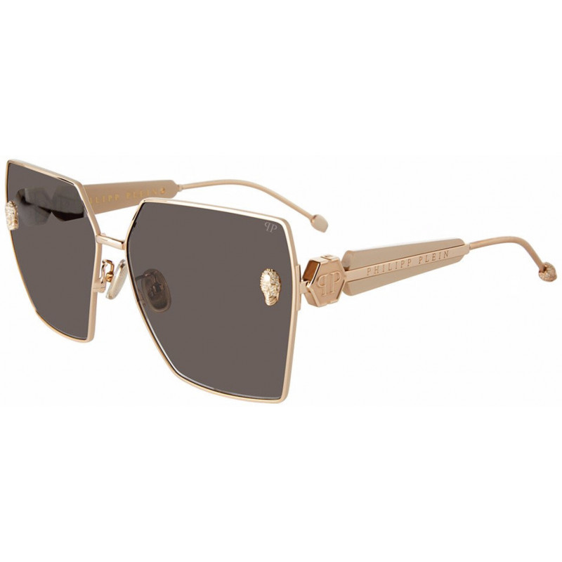 Sunglasses Philipp Plein SPP 122 S 0f47 Rose Gold W/Beige