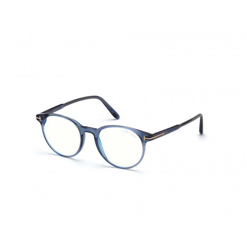 Eyeglasses Tom Ford FT 5695 -B 090 Shiny Light Blue / 49mm