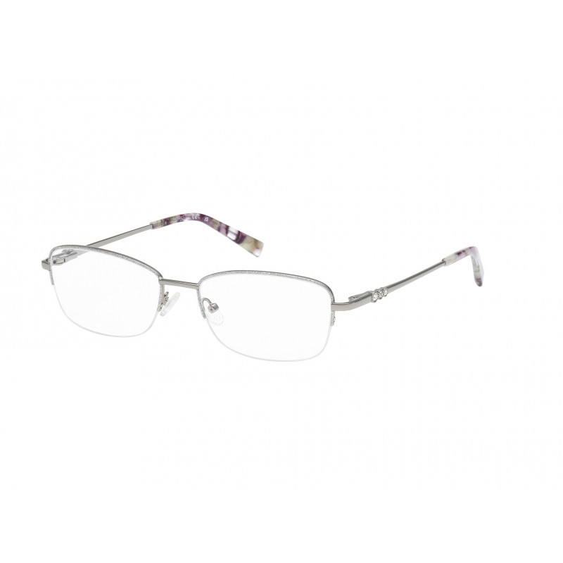Eyeglasses Viva VV 50025 010 Shiny Light Ruthenium / 53mm