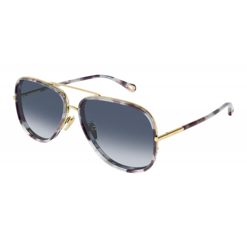 Sunglasses Chloé CH 0382 S- 001 Gold / Blue Havana 60mm