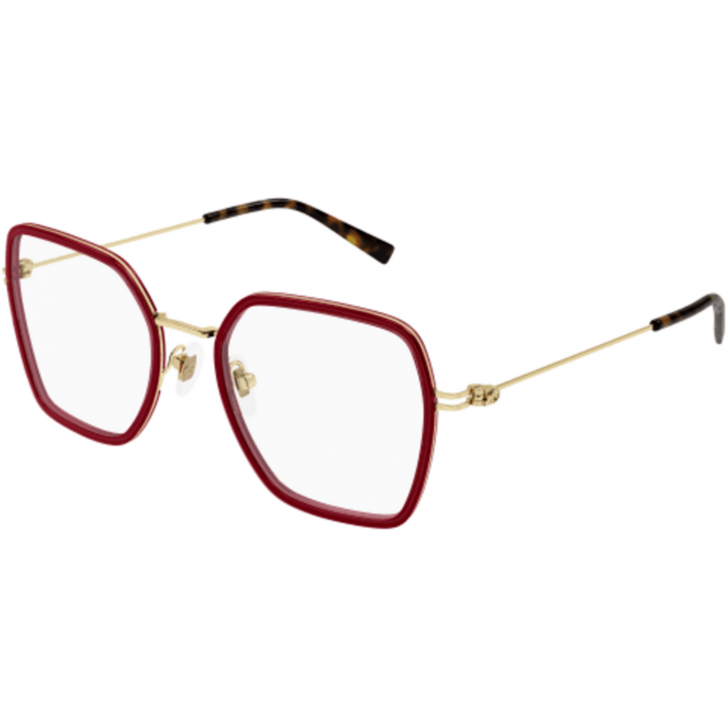 Eyeglasses Gucci GG 1850 O- 004 Burgundy / Transparent Gold