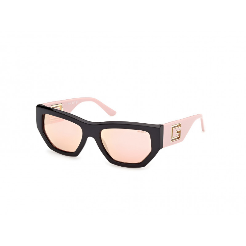 Sunglasses Guess GU 00291 05U Shiny Black / Light Pink 54mm