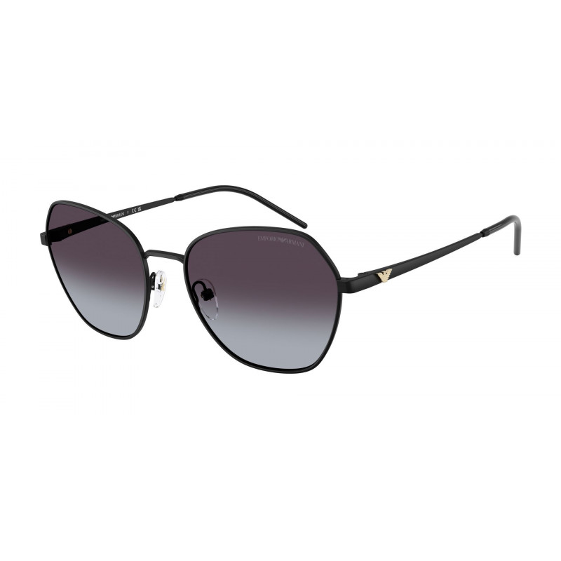 Sunglasses Emporio Armani EA 2161 30018G Matte Black / Grey Gradient Policarbonate Standard 55mm