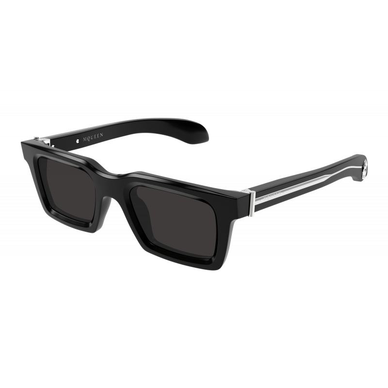 Sunglasses Alexander McQueen AM 0506 S- 001 Black / Grey 50mm