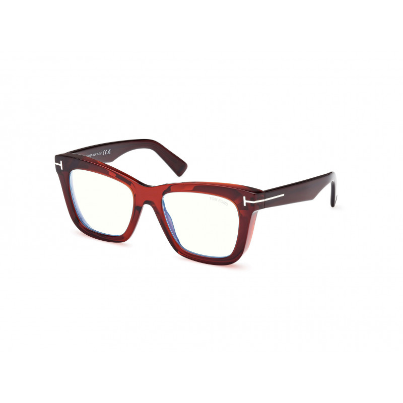 Eyeglasses Tom Ford FT 5881 -B 045 Shiny Light Brown / 52mm