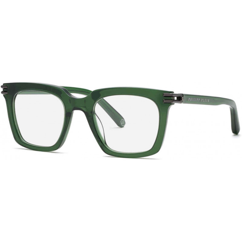 Sunglasses Philipp Plein VPP 115 M 0g61 Transparent Green - 51mm