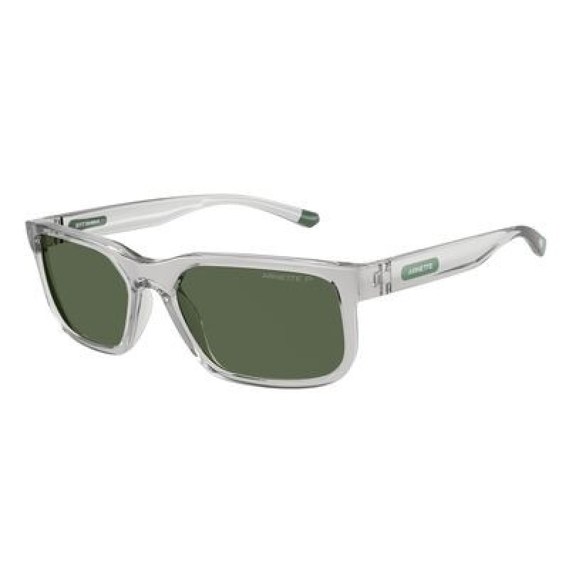 Sunglasses Arnette AN 4372 28589A Transparent Light Grey / Dark Green Polar Policarbonate Polarized 57mm