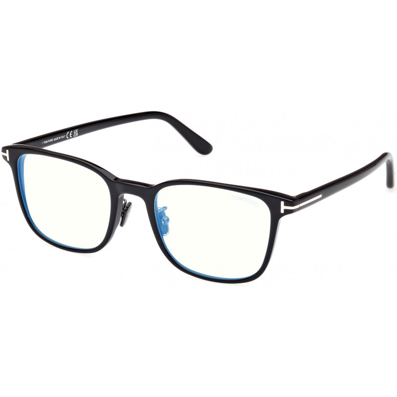 Eyeglasses Tom Ford FT 5925 -D-B Asian fit 001 Shiny Black / 52mm