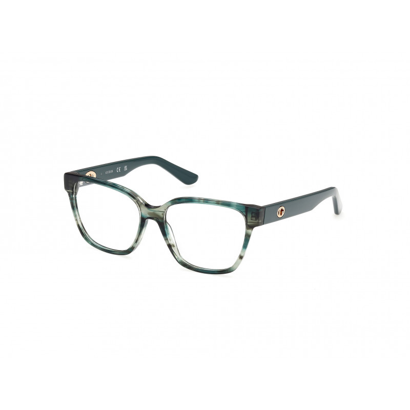 Eyeglasses Guess GU 50381 098 Dark Green/Horn / Shiny Green 54mm