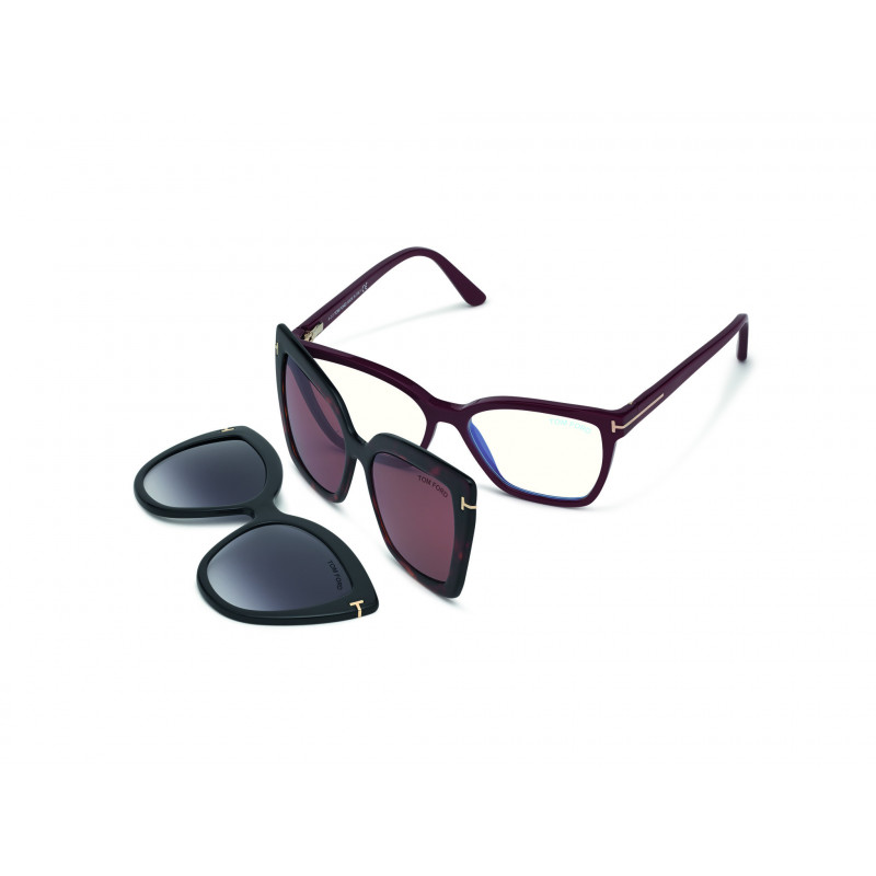 Eyeglasses Tom Ford FT 5641 -B 075 Shiny Dark Fuxia / 53mm