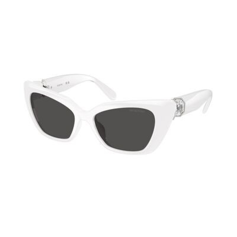 Sunglasses Swarovski SK 6047 105087 White / Dark Grey Polyamide Standard 54mm
