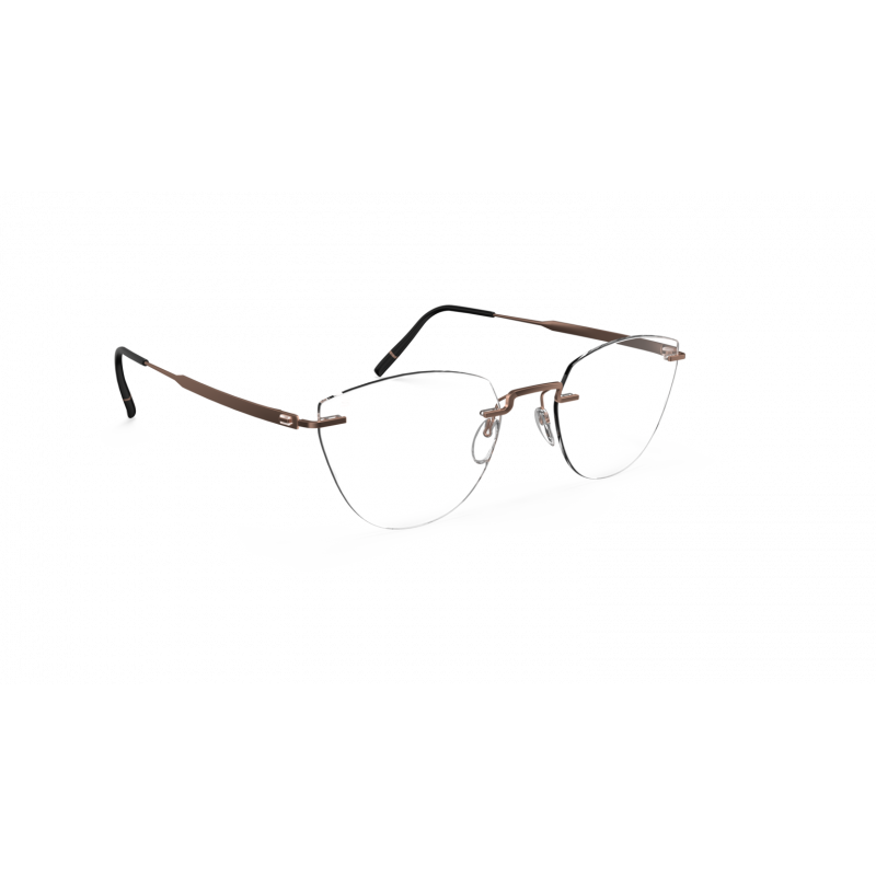 Eyeglasses Silhouette The Visionary Demo Rimless 5586 6040 Dark Mocha Mousse 55mm