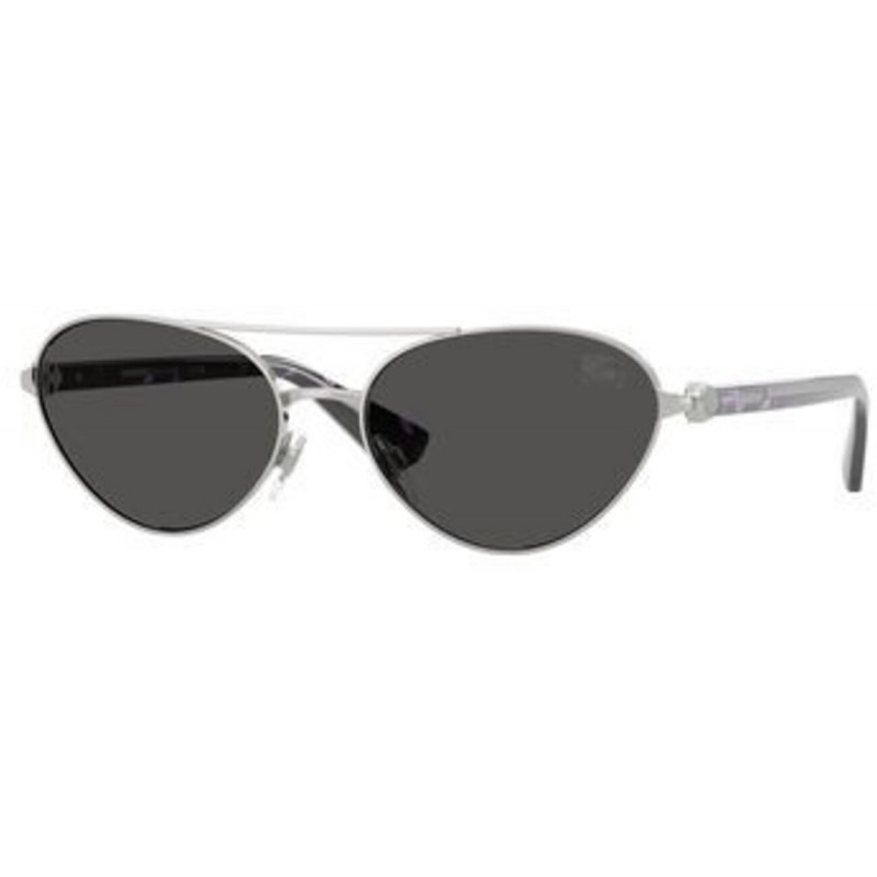 Sunglasses Burberry BE 3165 100587 Silver / Dark Grey Polyamide Standard 58mm