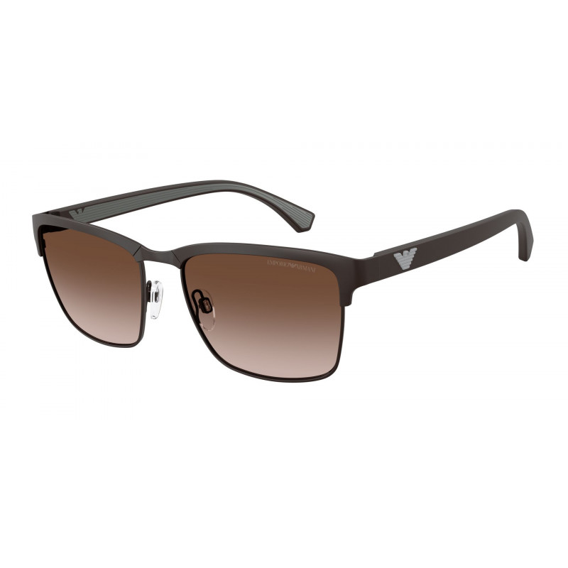 Sunglasses Emporio Armani EA 2087 339013 Matte Brown / Gradient Polyamide Standard