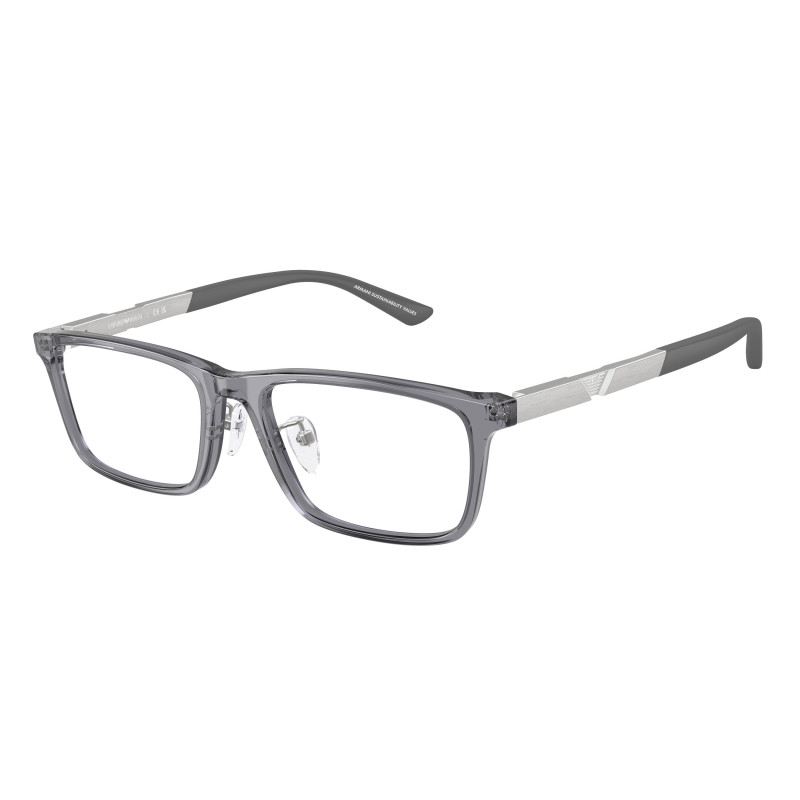 Eyeglasses Emporio Armani EA 3251 D 6206 Shiny Transparent Grey / Demo Lens 55mm