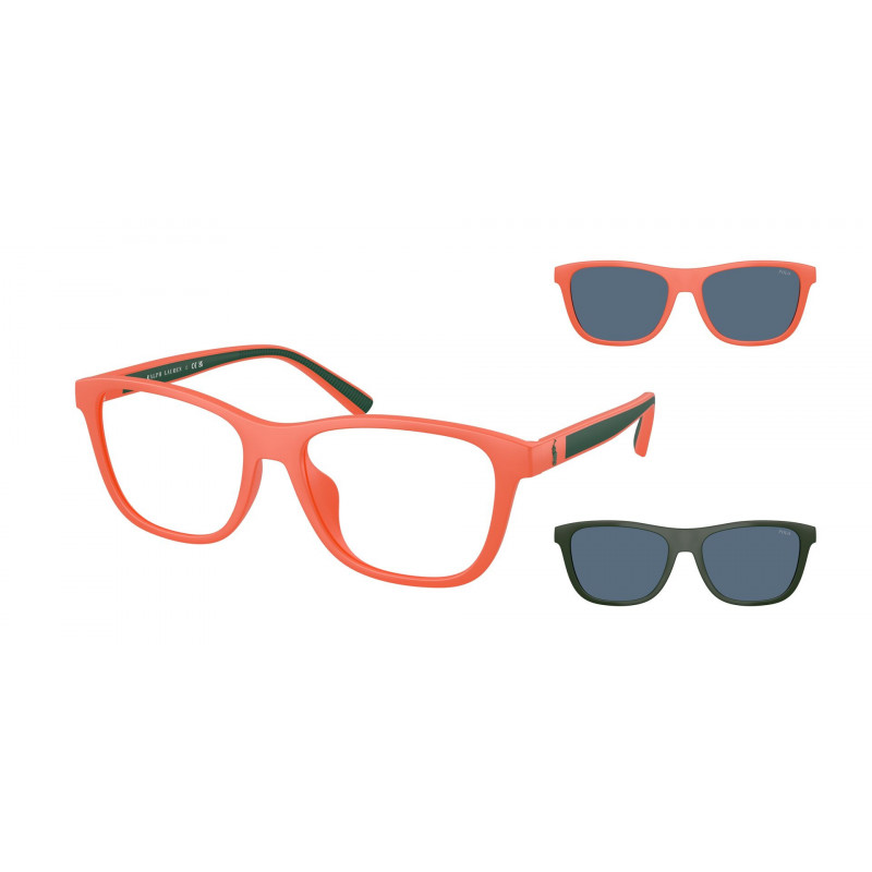 Sunglasses Polo PH 4228 U 546080 Matte Orange / Dark Blue Polyamide Standard 55mm
