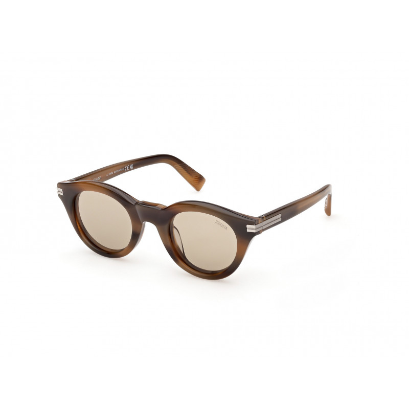 Sunglasses Zegna EZ 0302 52E Dark Havana / 46mm