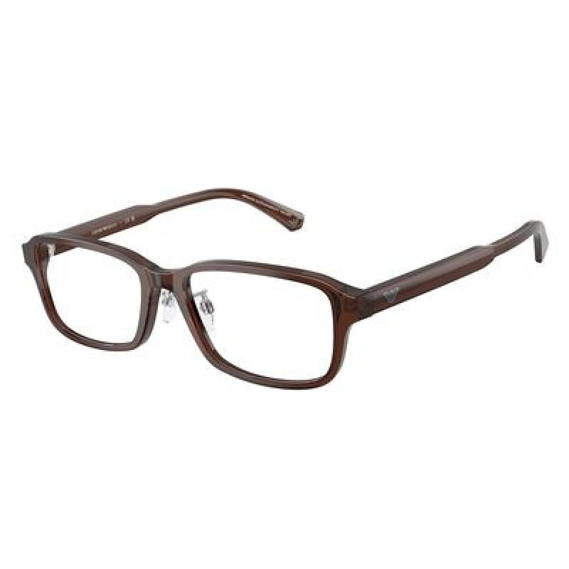 Eyeglasses Emporio Armani EA 3215 D 5307 Shiny Transparent Brown / Demo Lens 56mm