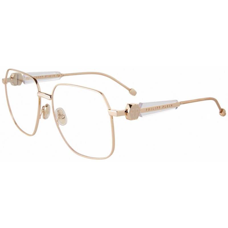 Sunglasses Philipp Plein VPP 126 S 0f47 Rose Gold W/Beige