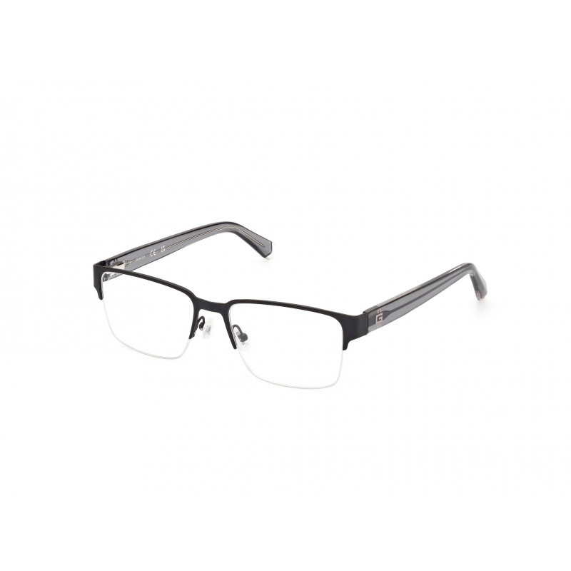 Eyeglasses Guess GU 50095 002 Matte Black / Shiny Grey 53mm