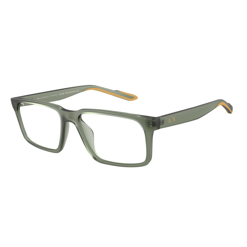Eyeglasses Armani Exchange AX 3118 U 8362 Matte Opal Green Demo Lens 55mm