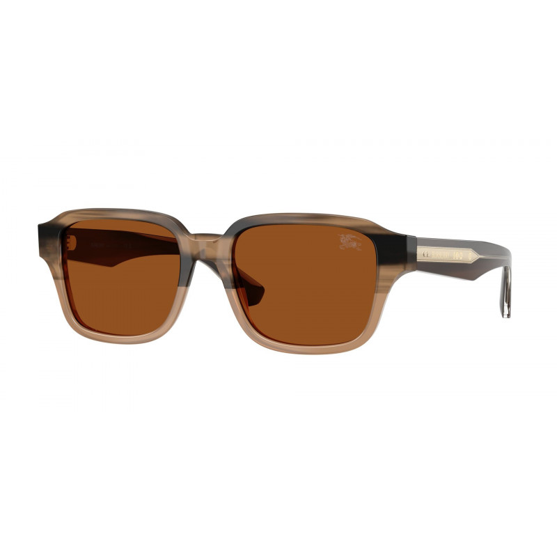 Sunglasses Burberry BE 4484 420773 Striped Beige Gradient / Dark Brown Polyamide Standard 53mm